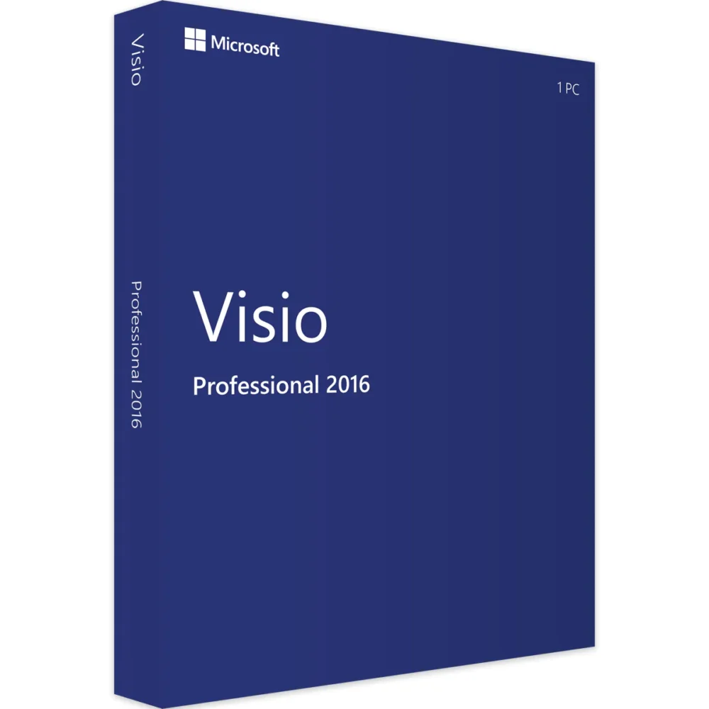 Microsoft Office Visio 2016 DVD for Lifetime